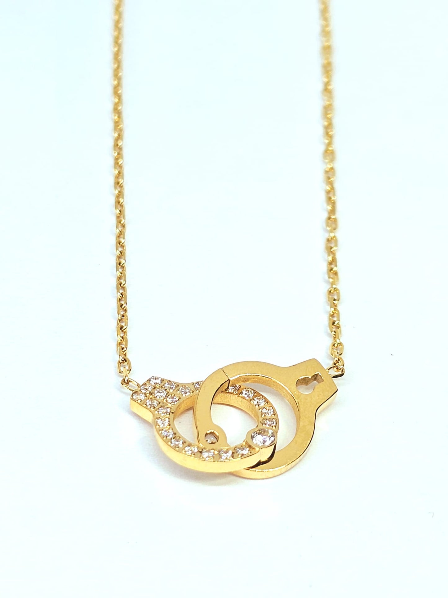 Unique Handcuff Statement Necklace