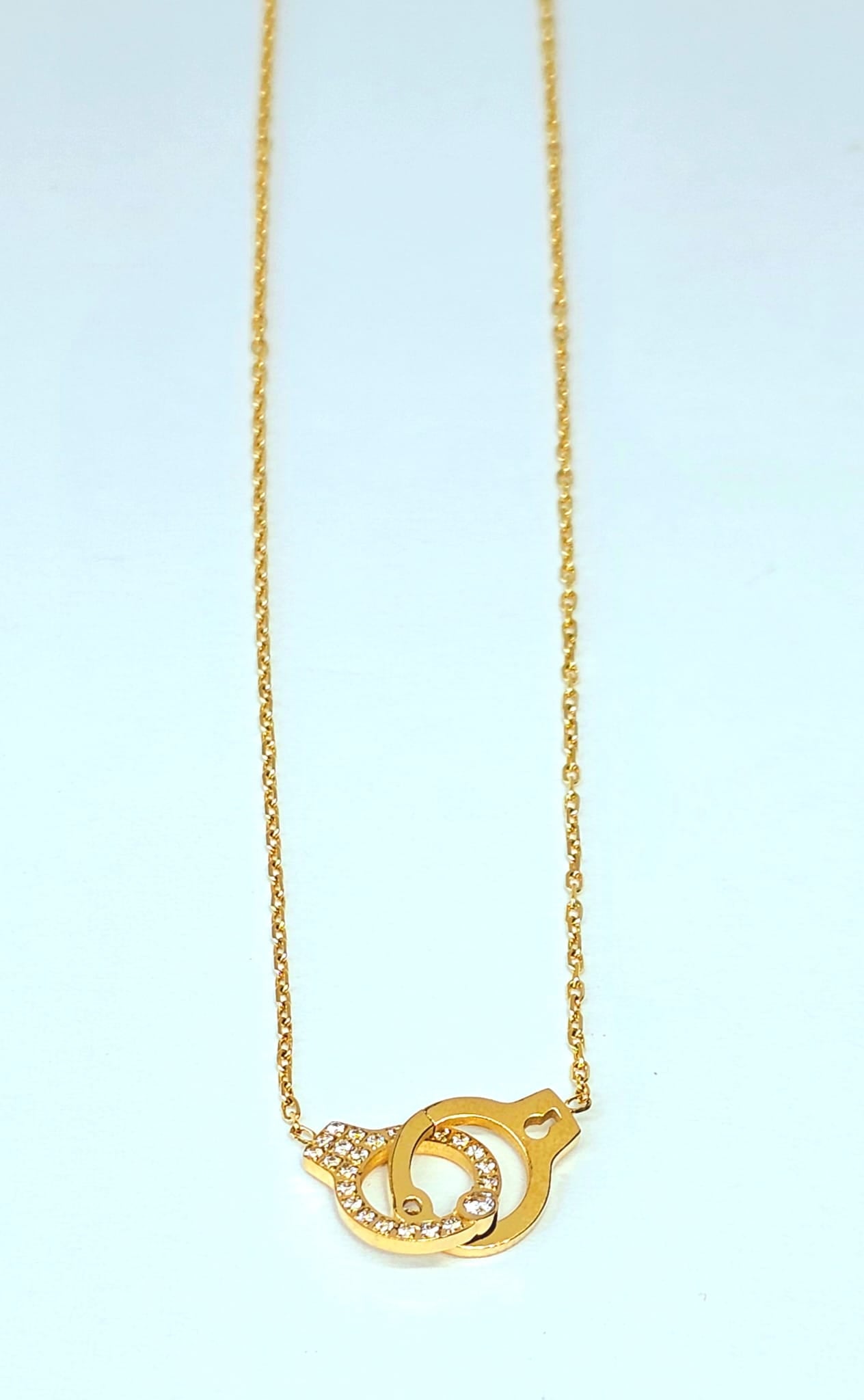 Unique Handcuff Statement Necklace
