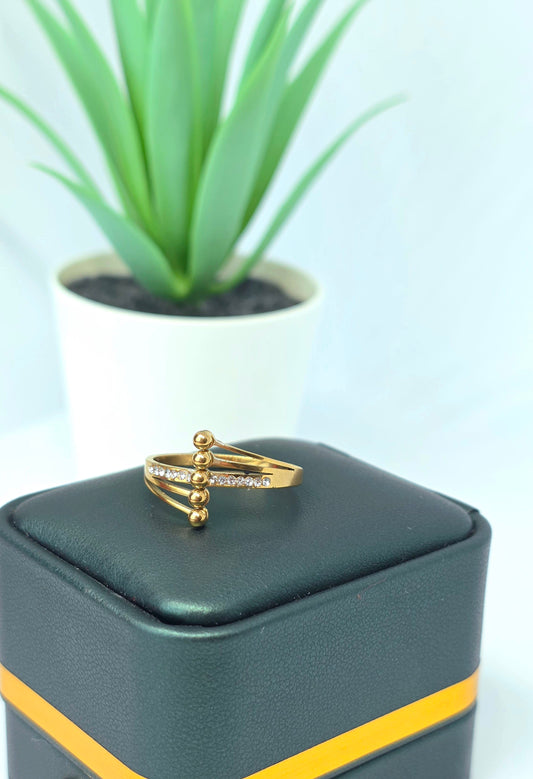 Asymmetrical Embellished Ring