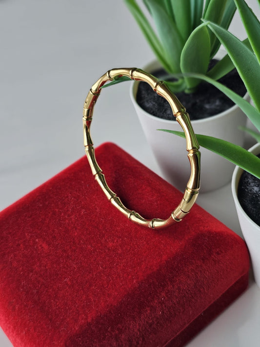 Gold-Toned Bamboo-Style Bracelet