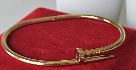 Gold-Tone Nail Bracelet