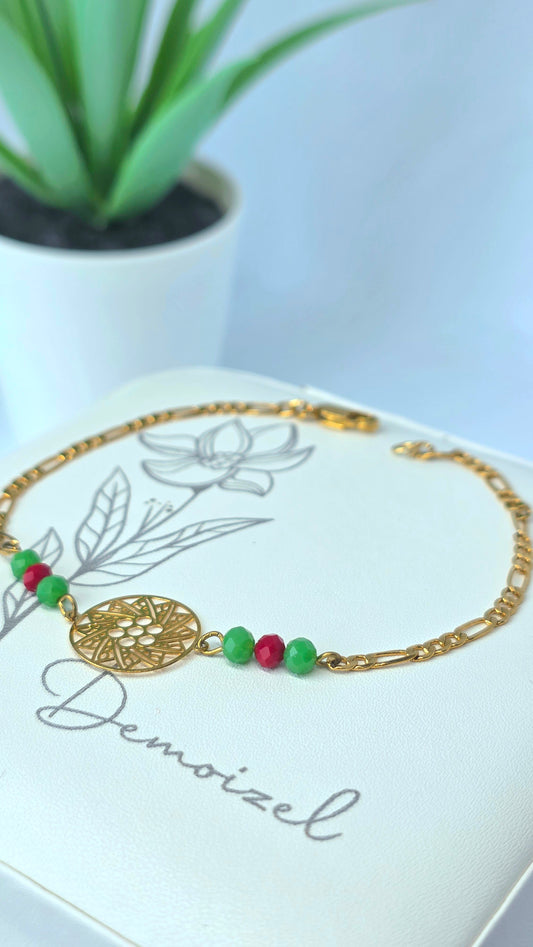 Refined Bracelet with Colorful Beads