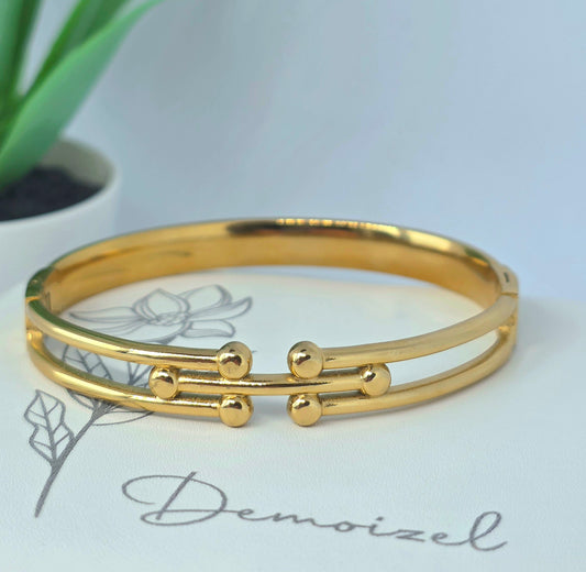 Double Row Gold Bracelet
